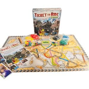 Days of Wonder Ticket to Ride Europe Board Game Alan R Moon Strategy Train Game